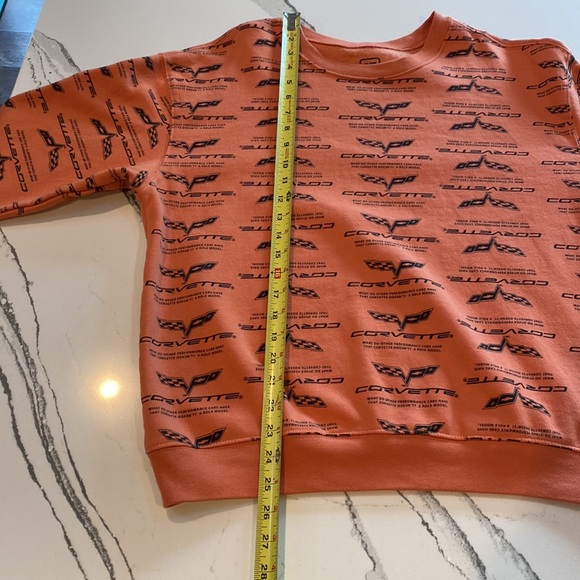 Corvette All Over Print Sweater Sweatshirt Size L - Picture 6 of 7